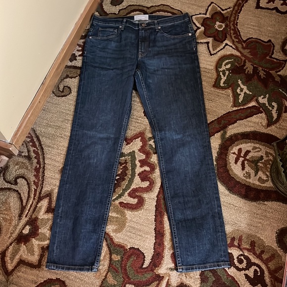 EVERLANE Size 33 x 32 Straight Leg Denim Classic Jeans  5 Pockets $129 NEW - Picture 2 of 16